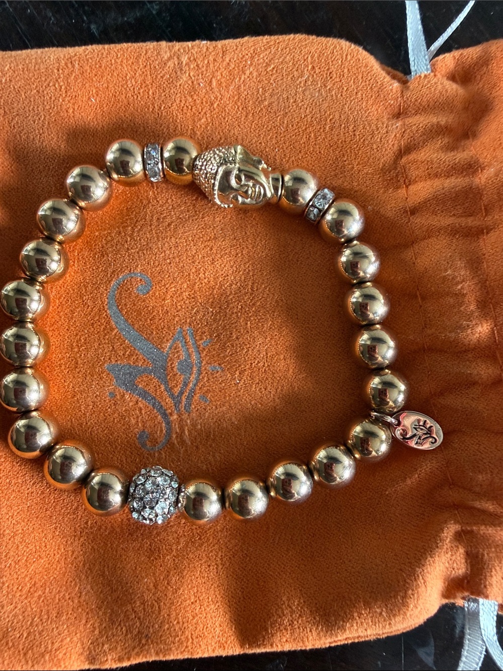 NOGU 18k Rose Gold and Silver | Gilded Buddha Bracelet